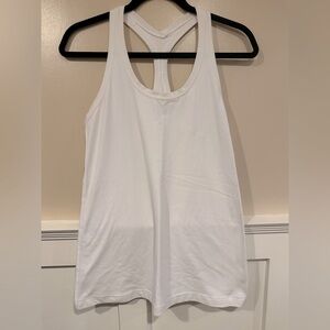 Lululemon White Racerback Tank
